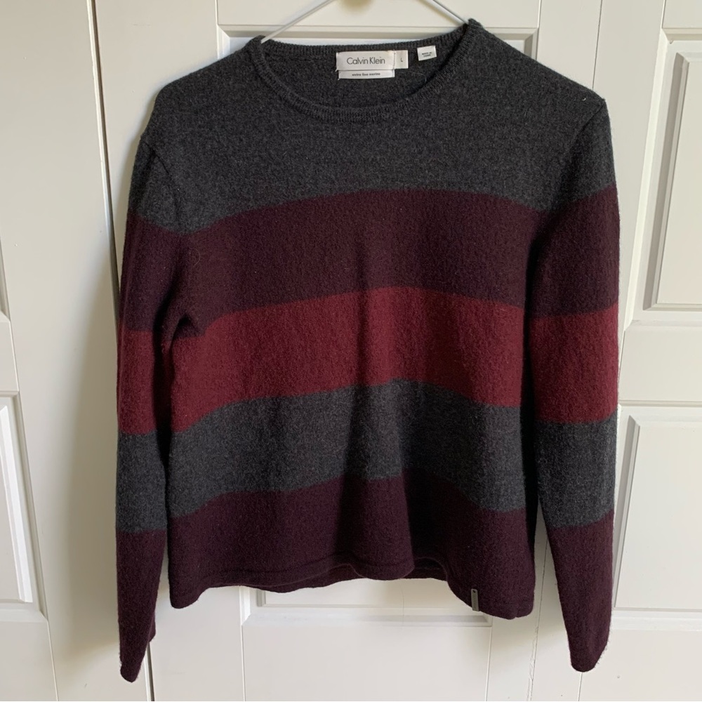 Calvin Klein striped wool sweater